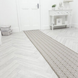 Cable Indoor/outdoor Hallway Runner Rug - Durable, Reversible & Hardwearing Carpet For Home Or Garden - thumbnail 3