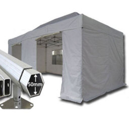 Crocodile Trading 3M X 6M Extreme 50 Commercial Instant Shelter Pop Up Gazebos Frame, Canopy & Sides - White