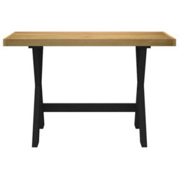 Walplus Desk Noain X-Shaped Legs 120X50X75 Cm Solid Wood Pine - thumbnail 3