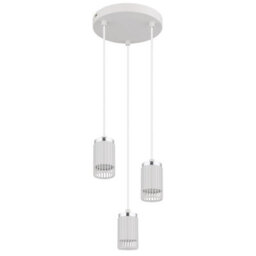 Luminosa Lighting Luminosa Korben Cluster Pendant Ceiling Light White Matt 3X Gu10 - thumbnail 2