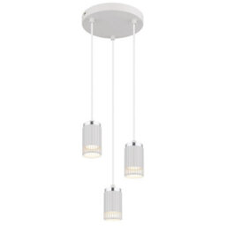 Luminosa Lighting Luminosa Korben Cluster Pendant Ceiling Light White Matt 3X Gu10 - thumbnail 1