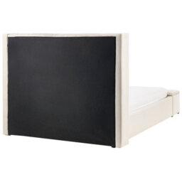 Beliani Bed With Storage Bench Velvet Noyers 140 X 200 Cm (Eu Double) Off-White - thumbnail 6
