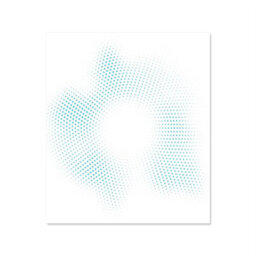 Choose Your Print Premium 59.5 X 74.5Cm White Blue Dots 6mm Glass Toughened Kitchen Splashback - thumbnail 2