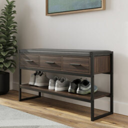 Gfw Quinn Industrial Shoe Bench With Storage - thumbnail 3