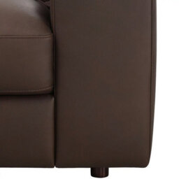 Xample Simon Li Westbrook Brown Leather Corner Sofa, Top Grain Leather, Solid Wood Frame, Foam Cushions, Zippered Back Cushions, L-Shaped - thumbnail 7