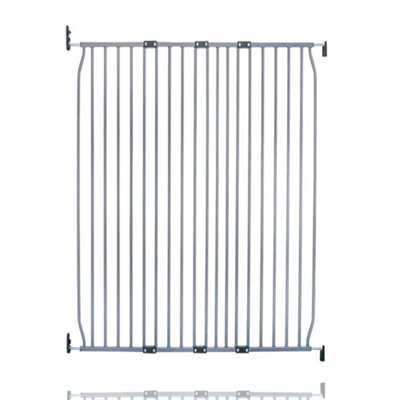 Safetots Extra Tall Eco Screw Fit Baby Gate, Grey, 110Cm - 120Cm, Extra Tall Gate 100Cm In Height, Stair Gate For Baby - image 1