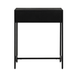 MH London Brockwell Metal Nightstand Bedside Side Table Nightstand With Drawer In Black - thumbnail 7
