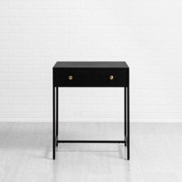MH London Brockwell Metal Nightstand Bedside Side Table Nightstand With Drawer In Black - thumbnail 6