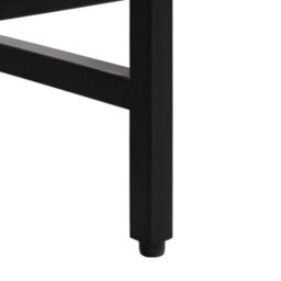 MH London Brockwell Metal Nightstand Bedside Side Table Nightstand With Drawer In Black - thumbnail 8