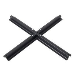 Breeins Black Parasol Umbrella Parasol Cross Base Metal Stand Cantilever Base - thumbnail 3