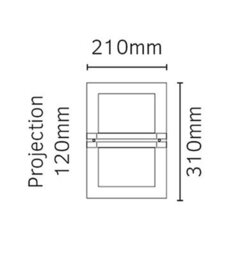 Elstead 1 Light Outdoor Frosted Flush Wall Light Stainless Steel Ip54, E27 - thumbnail 3
