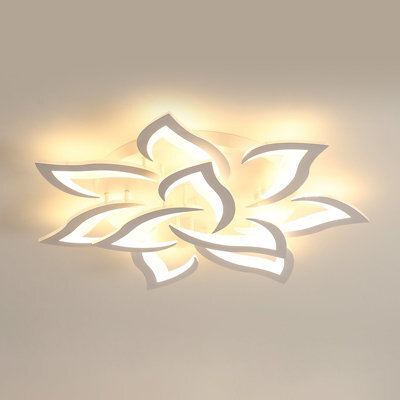 Pheashine Ceiling Light, Modern Led Ceiling Light, 60W, Pendant Light 3000K Warm White For Living Dining Room Bedroom - image 1