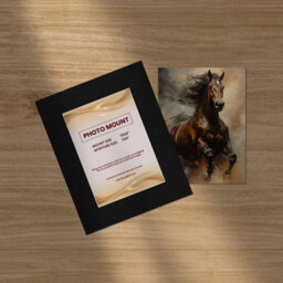 Ak Frames 10X8 Black Picture Mounts To Fit 7X5 Aperture Size - Mount Board Only (No Frame Included) - thumbnail 5