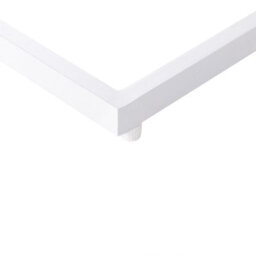 Wyld And Coco Terralux Garden Side Table With Light Plastic Wood Top And White Aluminium Frame, 35 X 60 X 59 Cm - thumbnail 7