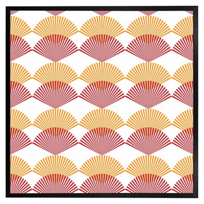 "Andrew Lee Geometric Sea Shells (Picutre Frame) / 30X30"" / Oak" - image 1