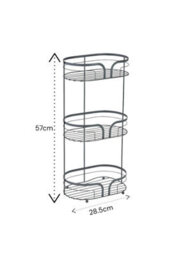 Showerdrape Dante Anthracite Grey Freestanding Floor Caddy And Mini Shower Caddy - thumbnail 3