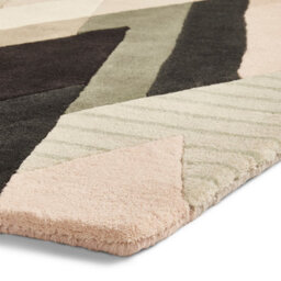 Beige Handmade Luxurious Modern Wool Abstract Rug Easy To Clean Living Room And Bedroom-150Cm X 230Cm - thumbnail 6