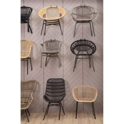 Orsina Grey Wash Natural Rattan Chair, Rustless Rattan Chair, Easy Cleaning Rattan Armchair - thumbnail 5