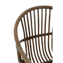 Orsina Grey Wash Natural Rattan Chair, Rustless Rattan Chair, Easy Cleaning Rattan Armchair - thumbnail 7