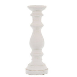 Hill Interiors Column Candle Holder White (45Cm X 16Cm X 16Cm) - thumbnail 1