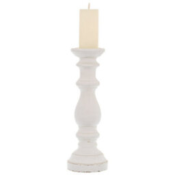 Hill Interiors Column Candle Holder White (45Cm X 16Cm X 16Cm) - thumbnail 3