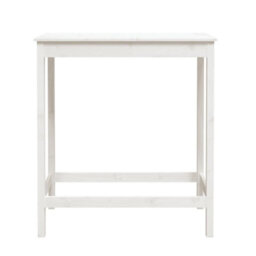 Berkfield Bar Table White 100X50X110 Cm Solid Wood Pine - thumbnail 5