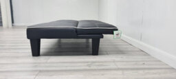Modernique Faux Leather Sofabed With White Edge Piping And Stitching - thumbnail 8