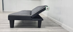 Modernique Faux Leather Sofabed With White Edge Piping And Stitching - thumbnail 7