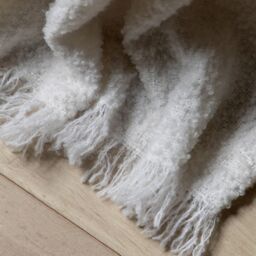 Gallery™ Natural Boucle Velour Plain Throw (L) 170Cm X (W) 130Cm - thumbnail 7