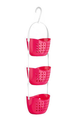 Orsina 3 Tier Hot Pink Shower Caddy