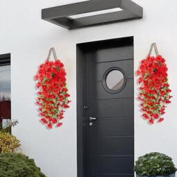 2 Pack 75Cm Outdoor Artificial Flowers, Hanging Plants, Uv - Resistant - thumbnail 5