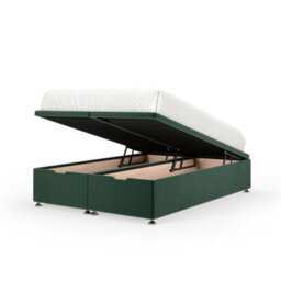 Bedmaster Emerald Green Plush Velvet Ottoman Divan Base Small Double - thumbnail 2