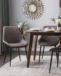 Beliani Set Of 2 Dining Chairs Maribel Faux Leather Dark Brown - thumbnail 2