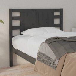 Berkfield Headboard Grey 81X4X100 Cm Solid Wood Pine - thumbnail 4