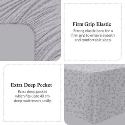 Lazzaro Luxury Double Fitted Sheet Extra Deep 40Cm Pocket Premium Brushed Microfibre Ultrasoft Fade Resistant - thumbnail 6