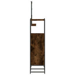Berkfield 3 Piece Bathroom Cabinet Set Smoked Oak Engineered Wood - thumbnail 7