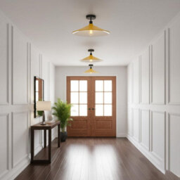 Pack Of 2 Semi Flush Mount Lighting For Bedroom Livingroom Kitchen With E27 Holder 40Cm Lampshade Easy Fit Durable Metal - thumbnail 7