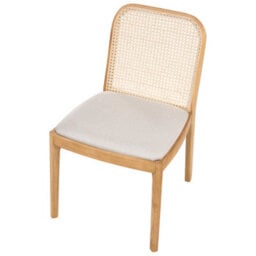 Beliani Set Of 2 Dining Chairs Edina Fabric Light Brown/ Beige - thumbnail 7