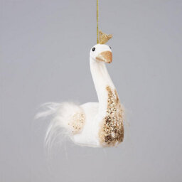 Shatchi 3Pcs White Swan 12X13Cm - Christmas Tree Hanging Decorations  Ornaments Themed - thumbnail 4