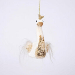 Shatchi 3Pcs White Swan 12X13Cm - Christmas Tree Hanging Decorations  Ornaments Themed - thumbnail 5