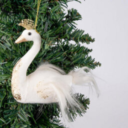 Shatchi 3Pcs White Swan 12X13Cm - Christmas Tree Hanging Decorations  Ornaments Themed - thumbnail 6