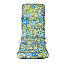 Alfresia Blue Green Multi Classic Sun Lounger Garden Cushion - thumbnail 2