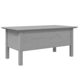 Berkfield Coffee Table Bodo Grey 100X55X45 Cm Solid Wood Pine - thumbnail 6