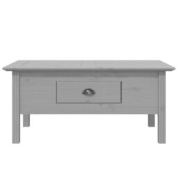 Berkfield Coffee Table Bodo Grey 100X55X45 Cm Solid Wood Pine - thumbnail 3