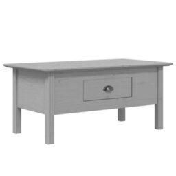 Berkfield Coffee Table Bodo Grey 100X55X45 Cm Solid Wood Pine - thumbnail 2