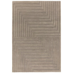Silver Grey Wool Easy To Clean Optical/ (3D) Handmade , Luxurious , Modern , Wool Rug For Living Room, Bedroom - 200Cm X 290Cm - thumbnail 5