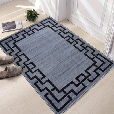 Aspire Homeware Cosy Soft Floor Rug, Non-Slip Small Area Mat, Bedroom Living Room Entryway Decorative Carpet Nico (L)60 X (W)40Cm