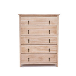 Cabinet Bits Portofino 5 Drawer Chest Of Drawers Drop Brass Handle - thumbnail 1