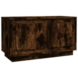 Berkfield Tv Cabinet Smoked Oak 80X35X45 Cm Engineered Wood - thumbnail 2