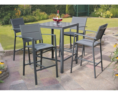 Garden Store Direct Aluminium Sydney 5 Piece Bar Set - image 1